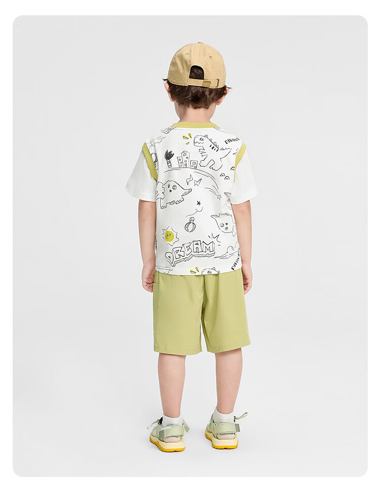 Balabala【balaOne】Kids Short Sleeve Set Boys and Girls 2-Piece Summer 2026 Quick-Dry Sun Protection 39
