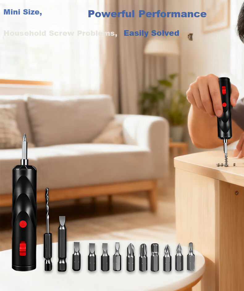 Factory No.1 Electric Screwdriver Set [15 Pieces] Multifunctional Household Computer Mobile Phone Furniture Disassembly and Repair Tool Kit 1