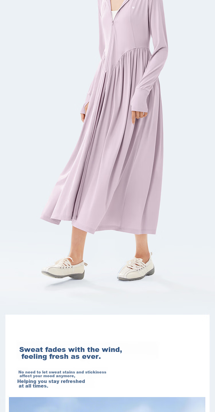 Moxun [Kunling Same Style] Palace Style Sunscreen Long Dress for Women New Original Yarn UV Protection Sun Protection Clothing 26 New Model 12
