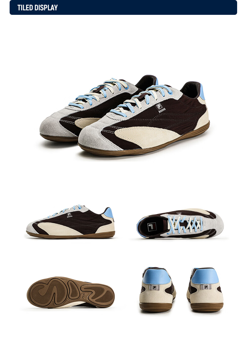 FILA Fila Soft Matte Shoes Yang Mi Same Style Football Style Training Shoes Women's New Sports Thin Sole Shoes 55