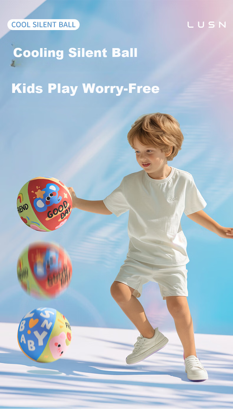 Rushan Liuyi Children's Day Gift Plush Silent Basketball Toy Soft Bouncy Small Leather Ball Indoor Training Ball 1