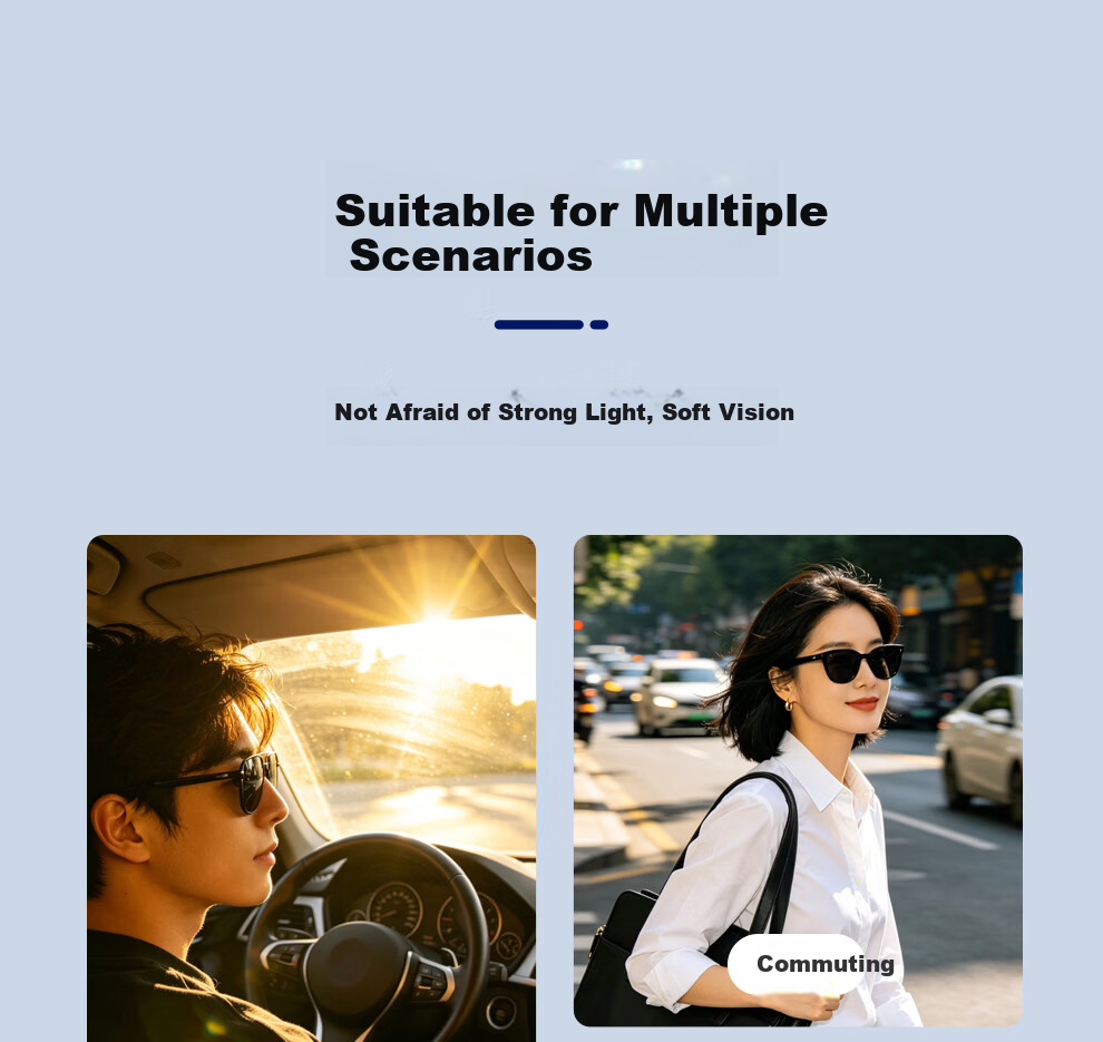 GENTLE MANIA HD Sunglasses Unisex UV Protection Outdoor Driving Large Frame Slimming Glasses 8