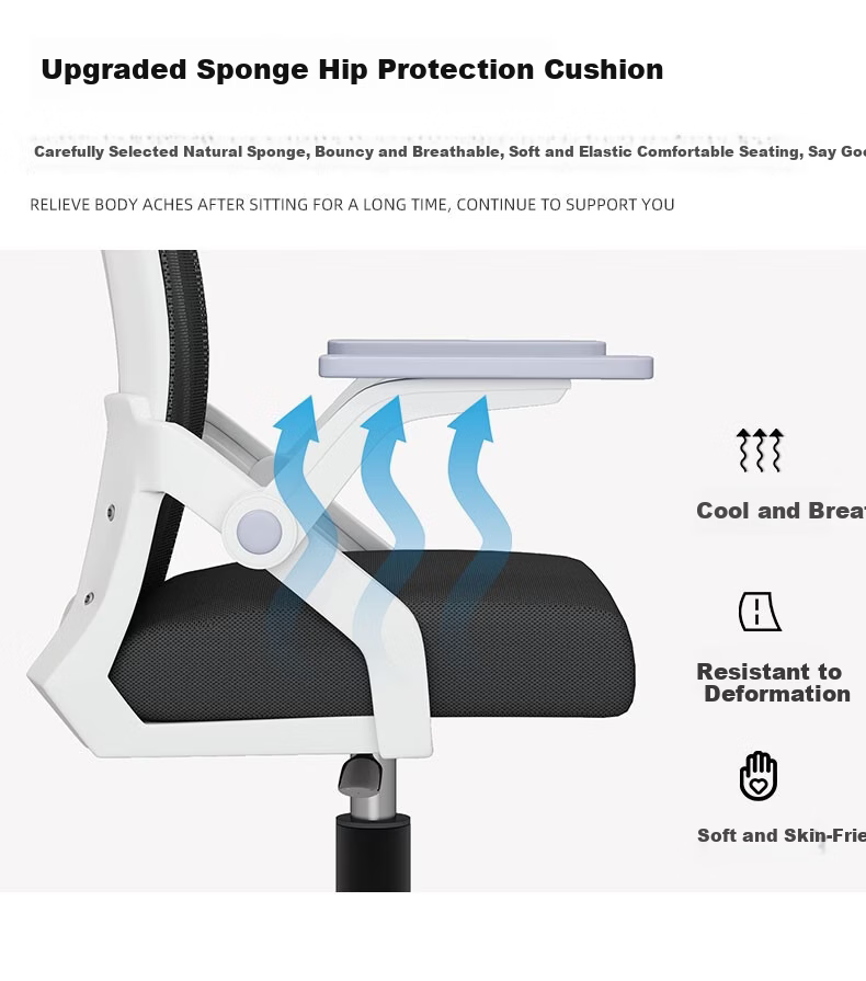SGMW Computer Chair, Office Chair, Comfortable for Long Sitting, Home And Office Use, Staff Meeting Workstation Chair with Adjustable Backrest And Swivel Functio 6