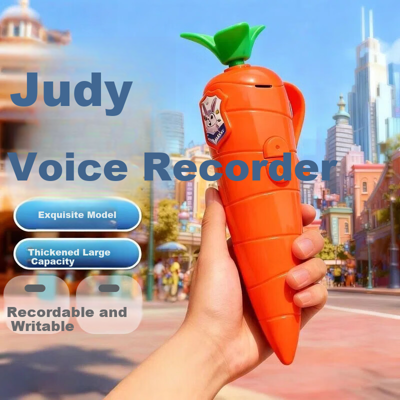 GOTOVAN Judy Carrot Voice Recorder Zootopia Neutral Pen Cartoon Portable Writing Pen Stationery Recording Ballpoint Pen Children's Day Gift