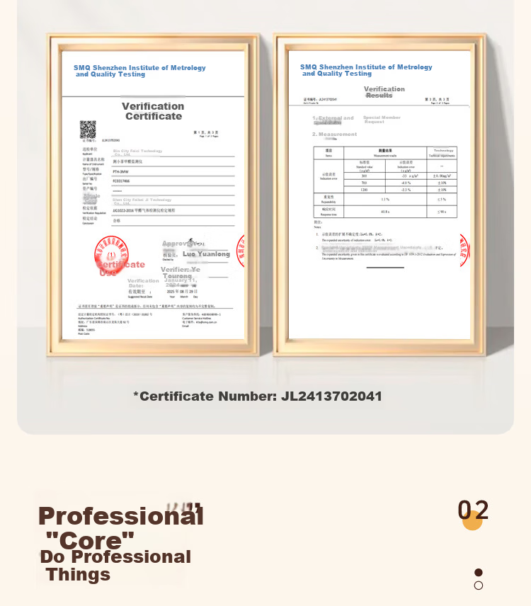 Cexiaofei Formaldehyde Detector High-Precision Professional Home Air Quality Gas Tester PTH-2 3