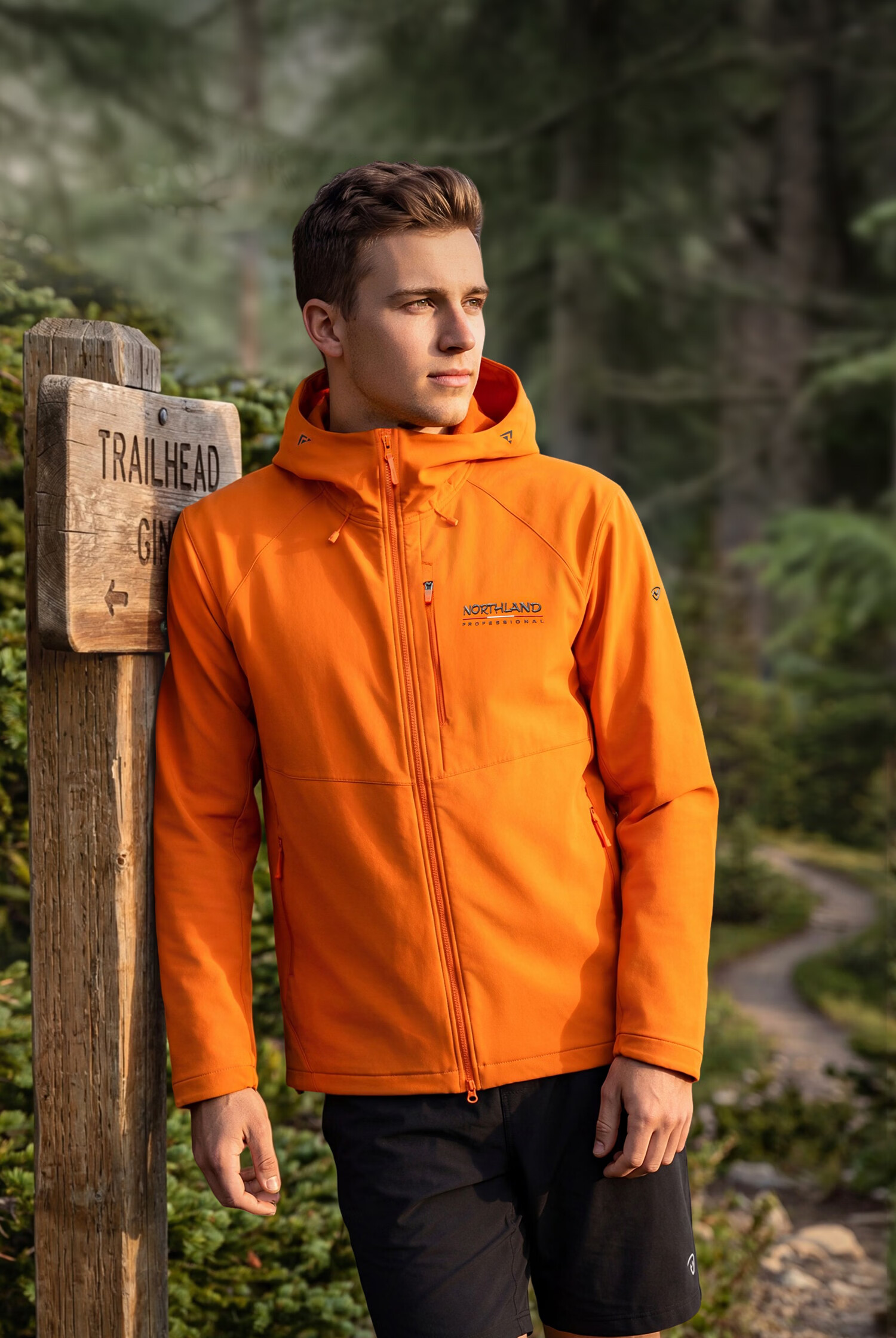 NORTHLAND Gangren 3.0 LT Men's Lightweight Softshell Jacket 2026 Spring Summer Outdoor Mountaineering Hiking Durable Stretch Thin Coat 7
