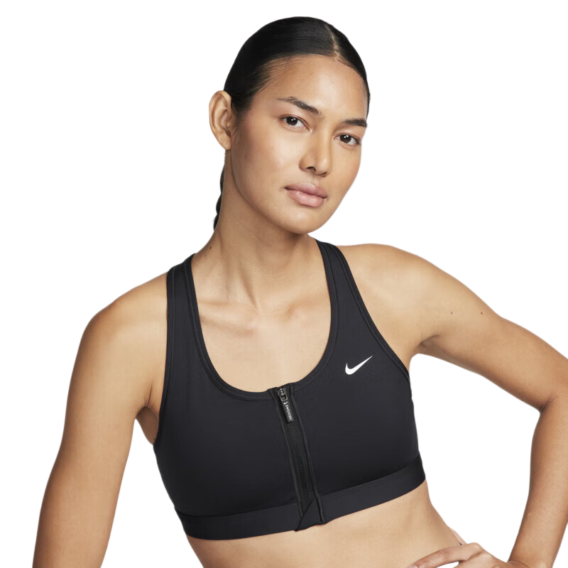 NIKE Women's Sports Bra AS W NK DF SWOOSH Sportswear FN2732-010, Black, XL