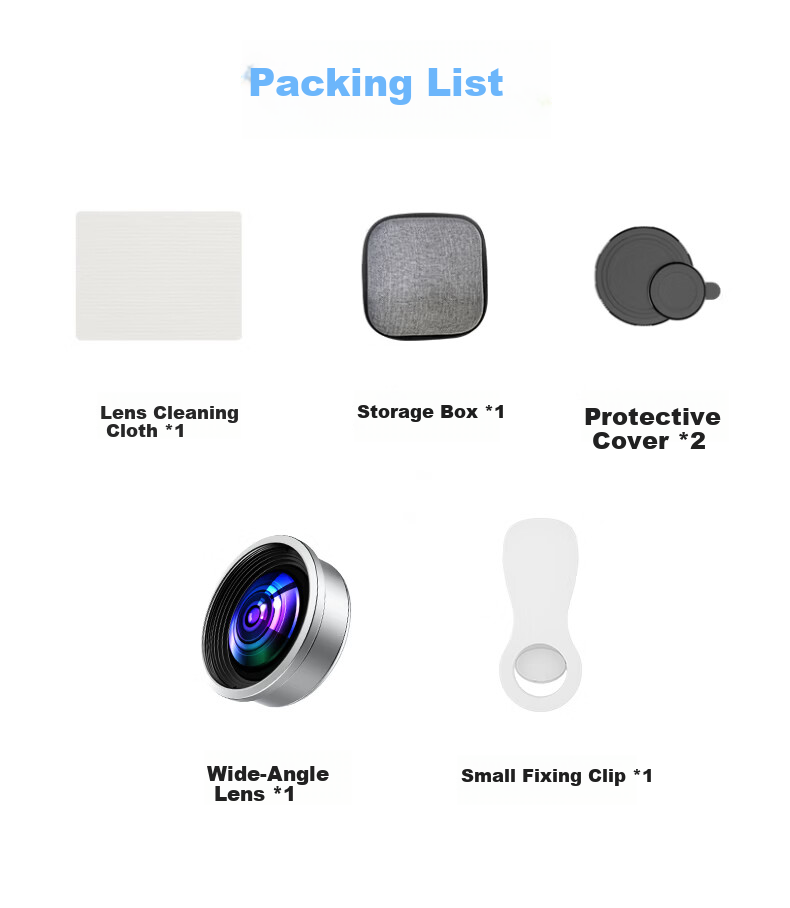 Shuotuo Wide-Angle External Phone Lens Professional Ultra HD Camera DSLR-Level Macro Front Camera Photography Assistant Live Streaming Telephoto Lens 9