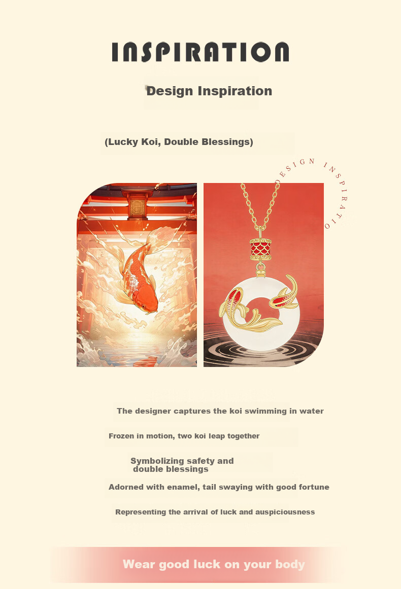 Lao Miao Koi Fish Safety Buckle Pure Silver Necklace Women's New Pendant Birthday Gift Practical High-End Jewelry for Wife Girlfriend 5