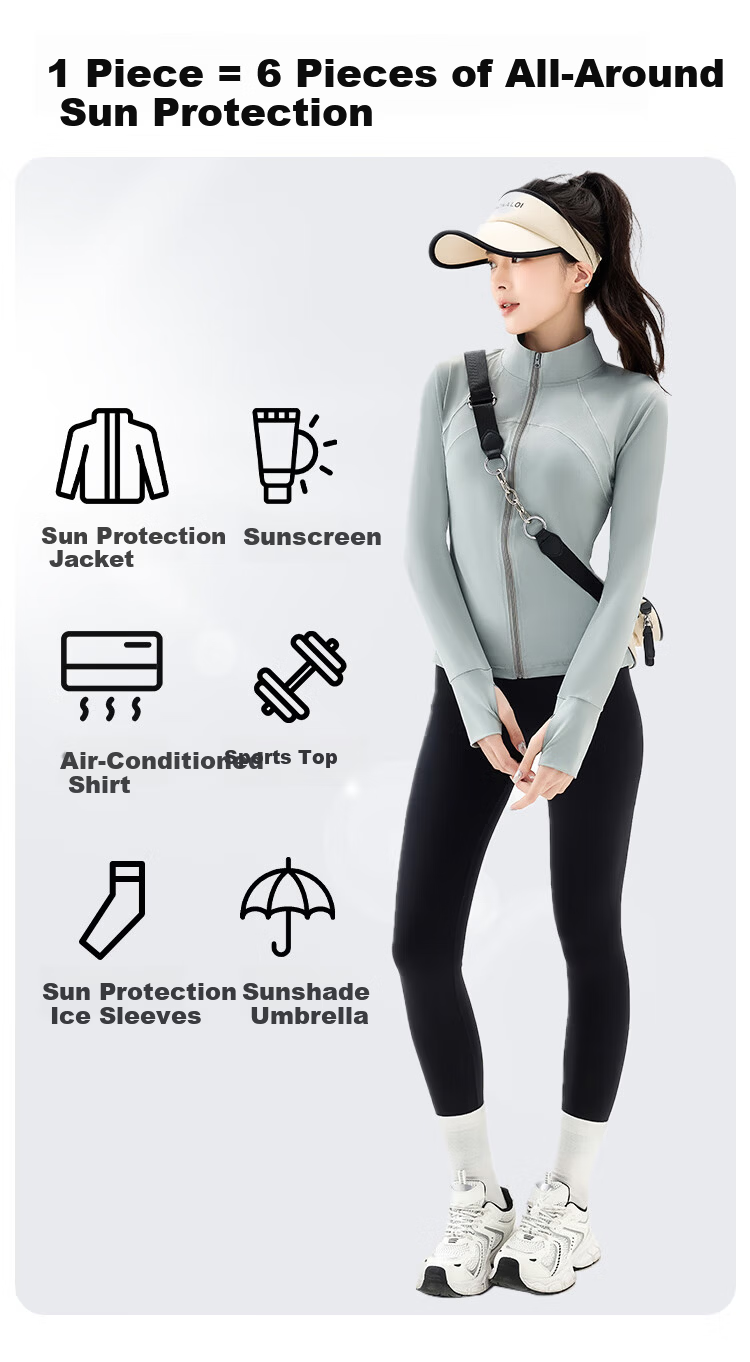 Miiow Women's Outdoor Cooling Shirt, Summer UPF300+ Sun Protection, Simple Long Sleeve Outdoor Top 11