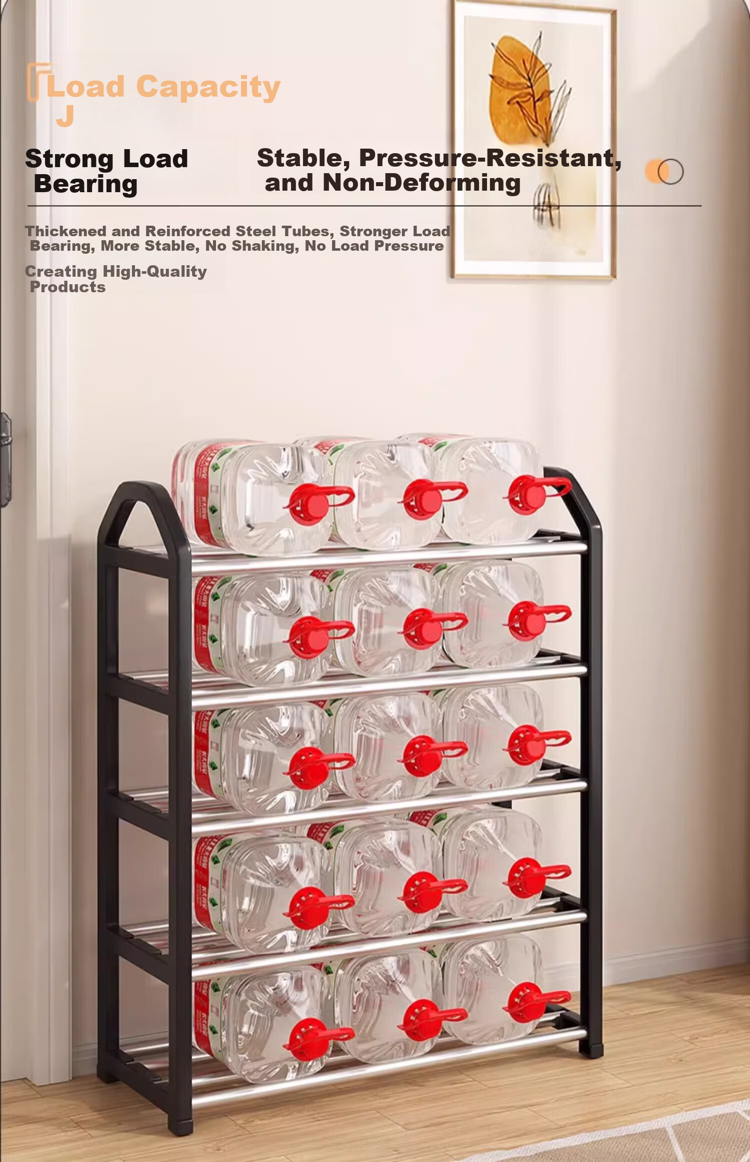 Gesen Ideal Small Shoe Rack Entryway Shoe Cabinet Dormitory Multi-Layer Rental Room Simple Storage 4-Tier 56cm 3