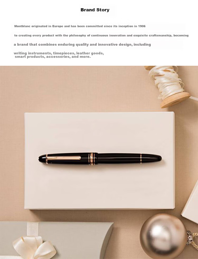 MONTBLANC Meisterstück 163 Signature Pen Refills 2-Pack M Nib 105158/128231 Gift 12