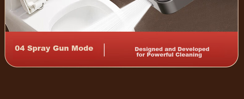 WUZORY [Germany] High-Pressure Shower Head Powerful Bathroom Multi-Function Handheld Shower Sprayer 9