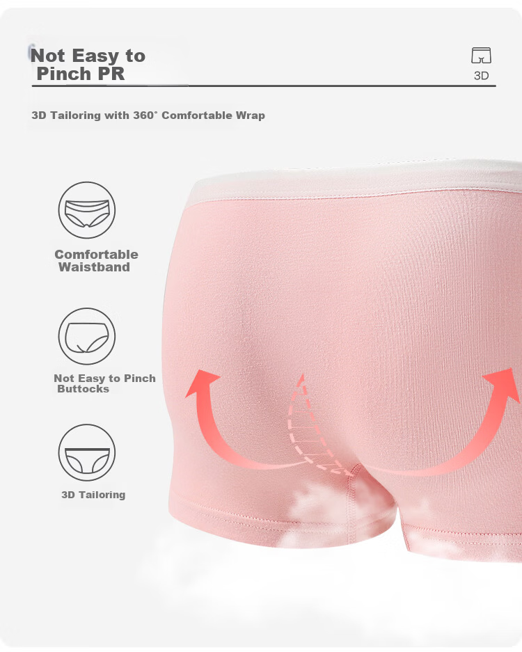 Bingxue Cotton Children's Underwear Girls Pure Cotton Class A Antibacterial Breathable Four-Season Boxer Shorts 8