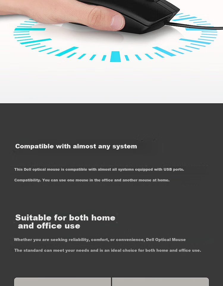 DELL MS3320W Wireless Bluetooth Mouse High-End Business Office Home Use Symmetrical Mouse Black 6