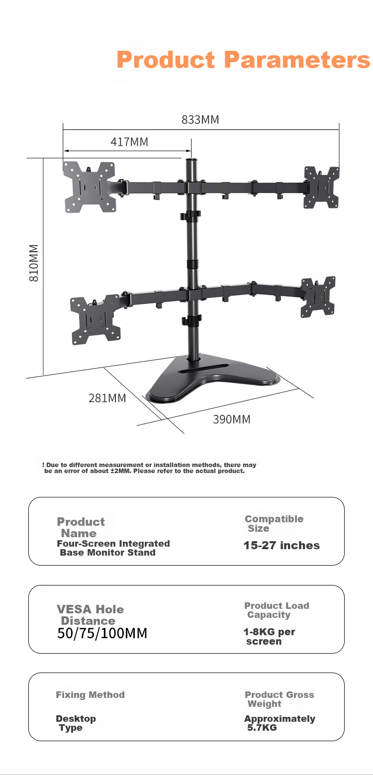 LUCKPRO Laptop Stand Tray Laptop Stand Accessories Monitor Stand Accessories Monitor Arm Accessories Riser Accessories 12