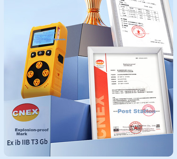 EDKORS 4-in-1 Gas Detector Combustible Oxygen Carbon Monoxide Hydrogen Sulfide Toxic Hazardous Alarm for Confined Spaces 3