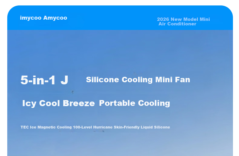 AIMIKU Skin-Friendly Silicone Handheld Mini Fan Student Silent Foldable High-Speed Turbo Fan Office Desktop Small Portable Long Battery Life USB Rechargeable 7