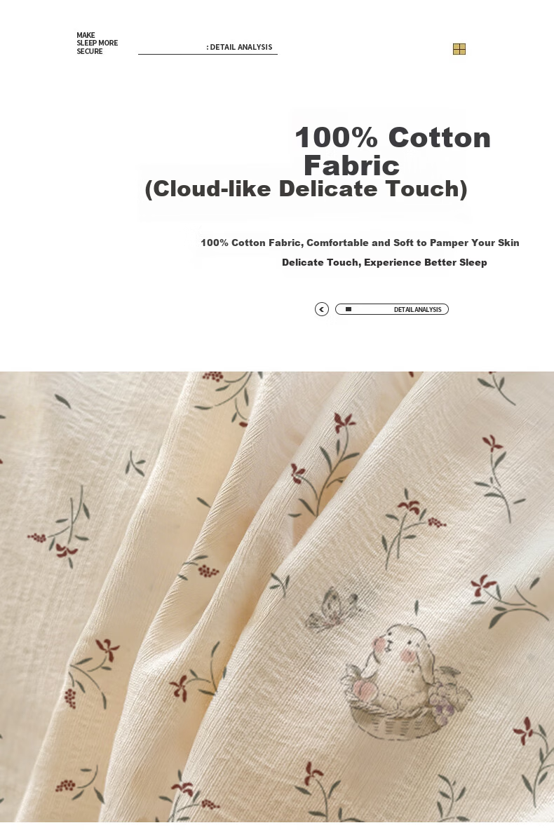 MUJI A-Class 100% Cotton Bed Sheet Single Piece Full Cotton Bed Cover 230x245cm for 1.5/1.8x2m Bed 2