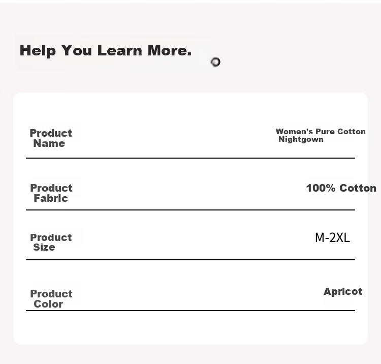 Nanjiren 2026 New Women's Cotton Nightgown with Chest Pad Summer Long Sleeve Princess Style Homewear Pajamas 4