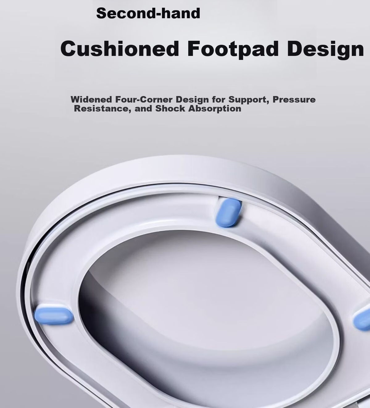 Taoshi V-Shaped Universal Toilet Seat Cover Double Slow-Closing Extra Thick Household Old-Style Toilet Lid 7