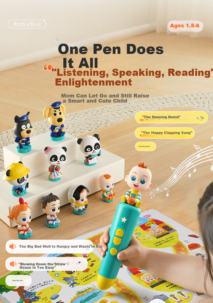 BabyBus Baby Bus 2-6 Years Science Enlightenment Dual Encyclopedia Set Children's Day Gift 1