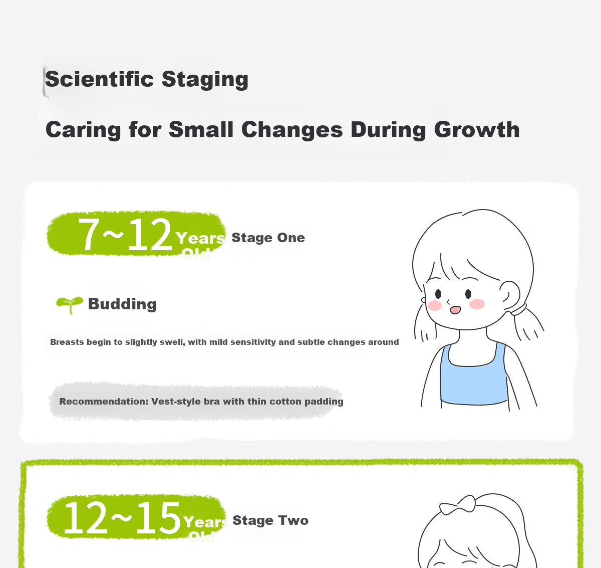 Meishianxuan Developmental Stage Shaping Vest for Middle School and Older Girls, Student Sports Anti-Shock Bra 17