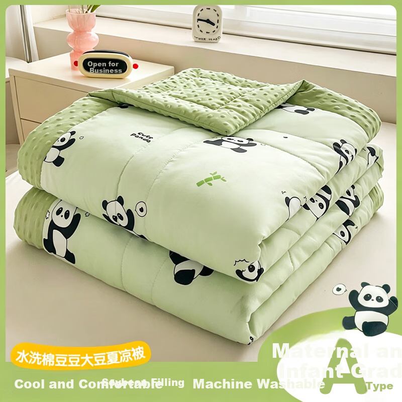 J.Sir Class A Baby-Grade Summer Cooling Quilt Air Conditioning Blanket Machine Washable Single Double Student Dormitory Children