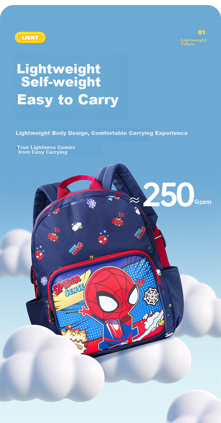 Disney Kindergarten Backpack for Kids Ages 3-6, Lightweight Breathable Large Capacity Stylish Waterproof School Bag 2