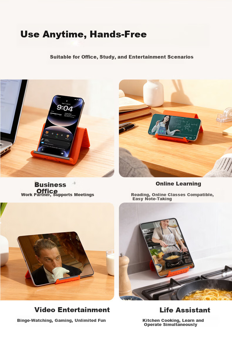 Digalun Silicone Phone Stand Desktop Tablet Laptop Holder Creative Flexible Foldable Lazy Stand Travel Accessory 9