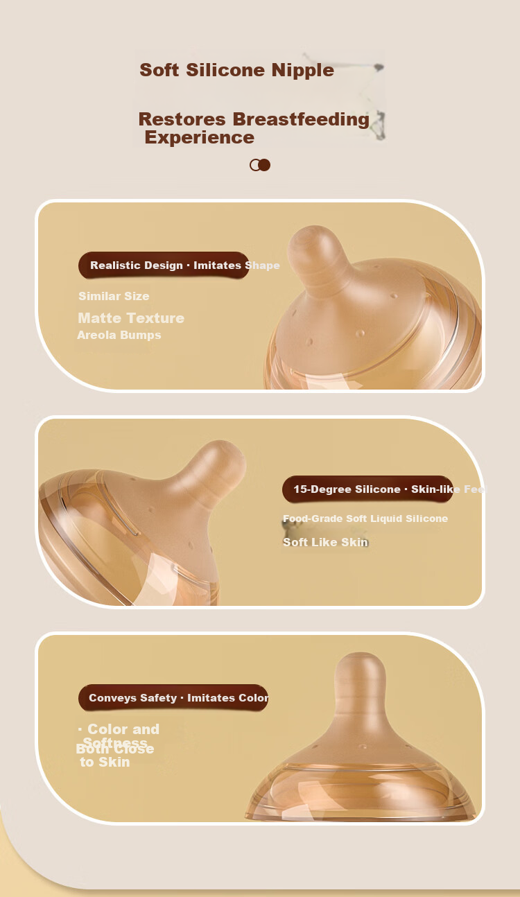 MINITUTU PPSU Baby Bottle, Anti-Colic, Anti-Spitting, Anti-Choking, Suitable for Breast Milk, 240ml 6