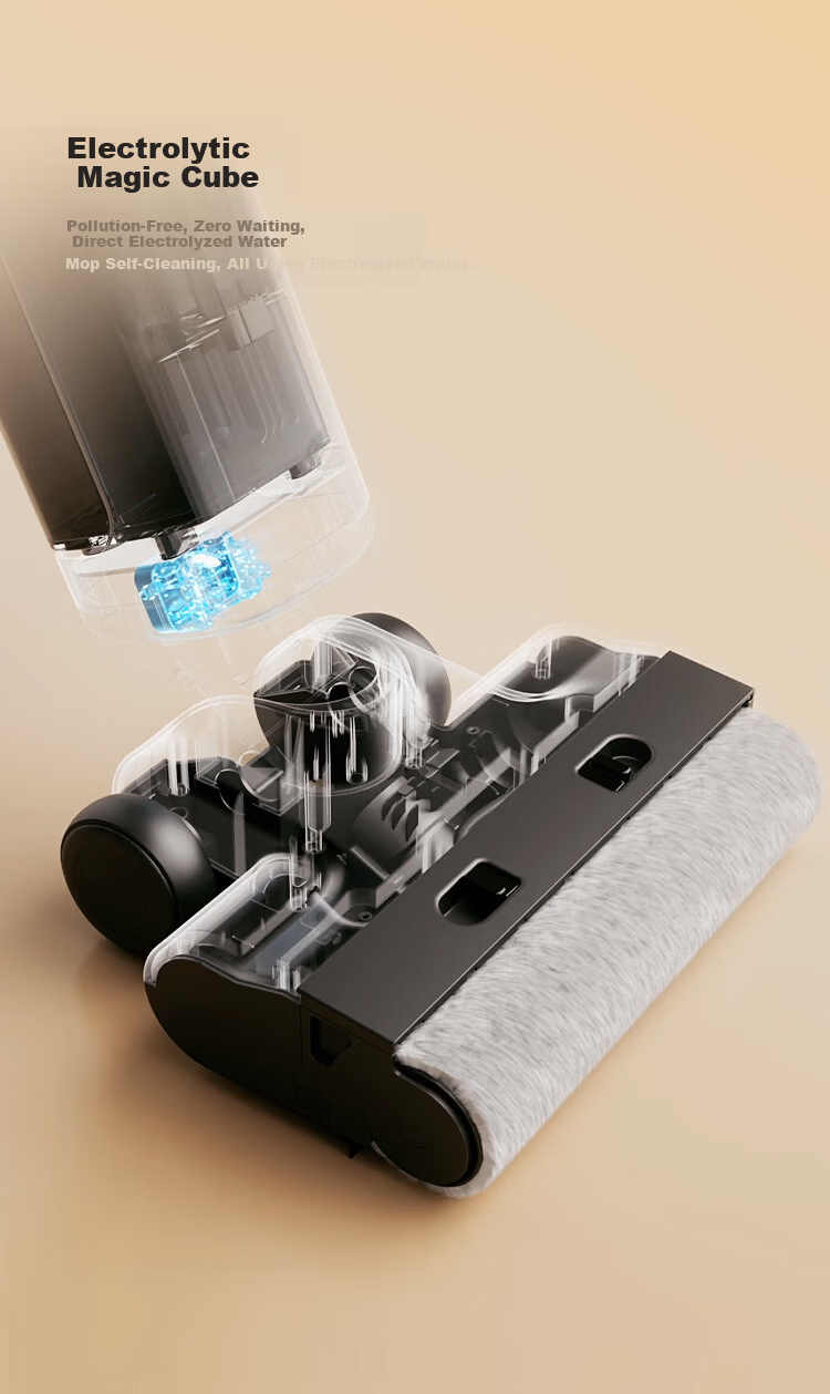 UWANT Yowang Ultra-Thin Cloud Sail Floor Washer Self-Cleaning Long Battery Life Home Electric Mop Vacuum Cleaner Combo 12