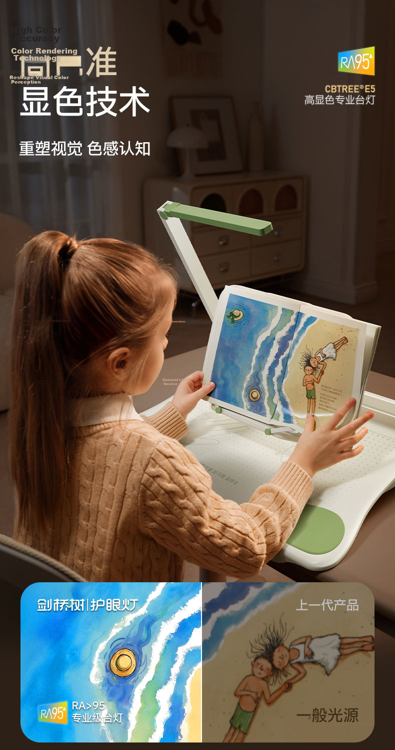 Cambridge Tree AA Eye Protection Lamp 12° Reading and Writing Posture Corrector Children's Writing Posture Corrector Primary School Homework Posture Correction Desk Lamp Anti-Lowering Head and Hunchba 13