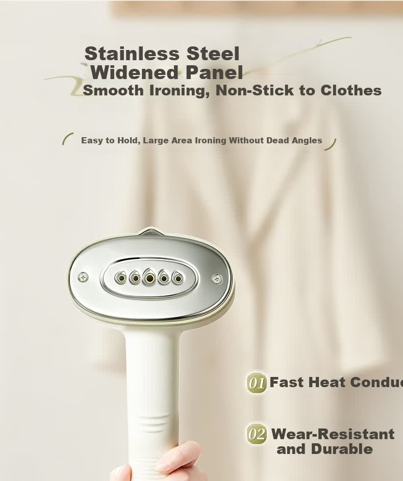 HONGXIN Garment Steamer with Coat Rack Design - Home Steam Vertical Ironing Machine, Sterilization and Mite Removal, Handheld Hanging Clothes Steamer 12