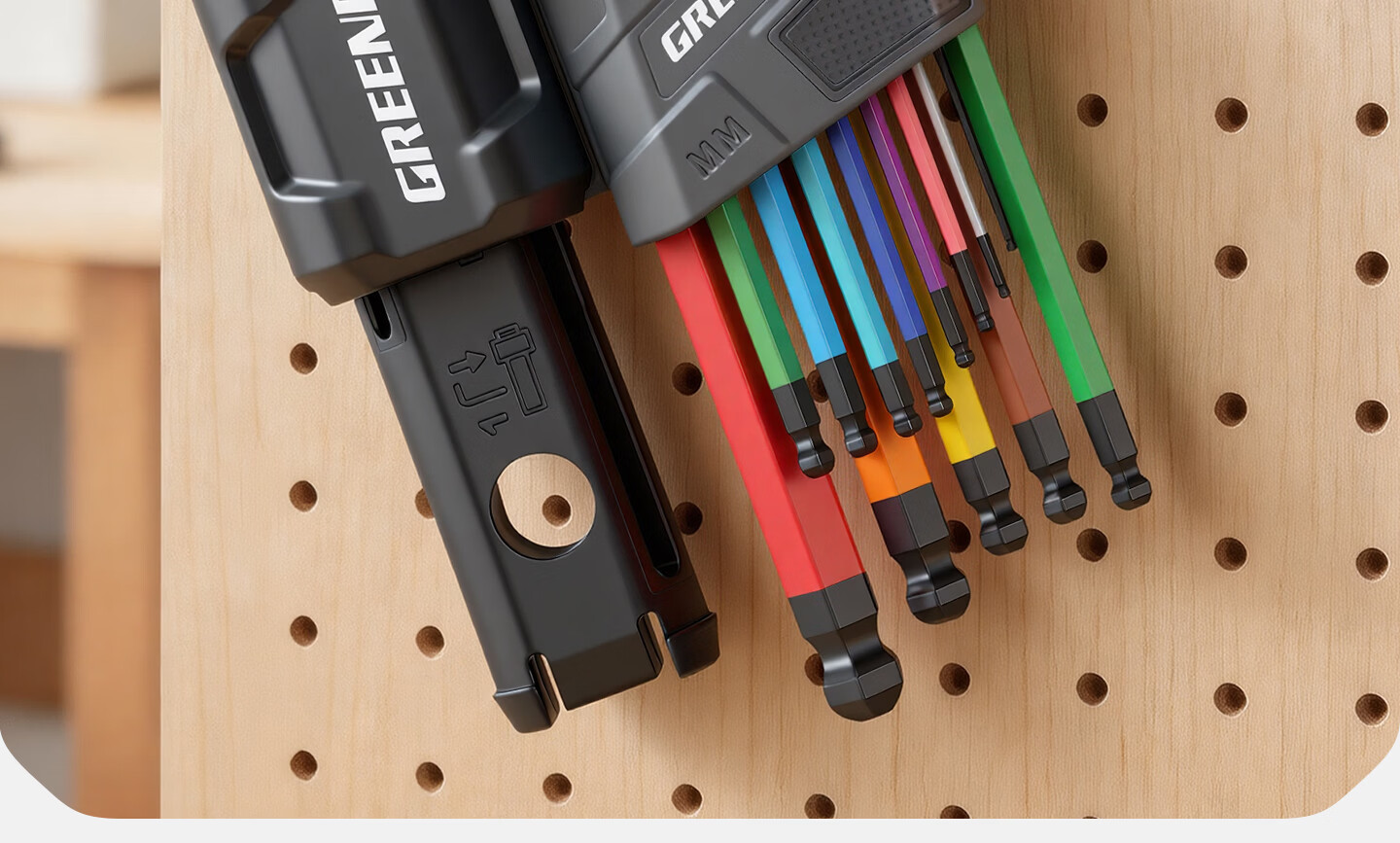 GREENER Hex Key Wrench Set Hex Screwdriver Tool Hex Key Allen Wrench Set 16