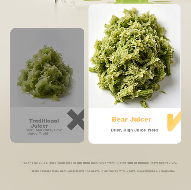 Bear NFC Fully Automatic Three-Stage Juicer Pulp and Juice Separator Multifunctional Electric Household Juice and Fruit Ice Cream Maker YZJ-S02K5 6