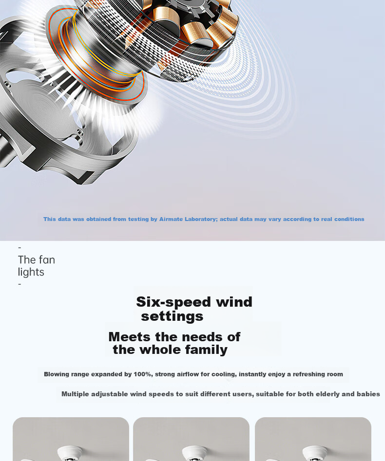 Airmate [With Installation] Ultra-thin Integrated Ceiling Fan Light 52-inch Large Size for Living Room Dining Room Bedroom 7