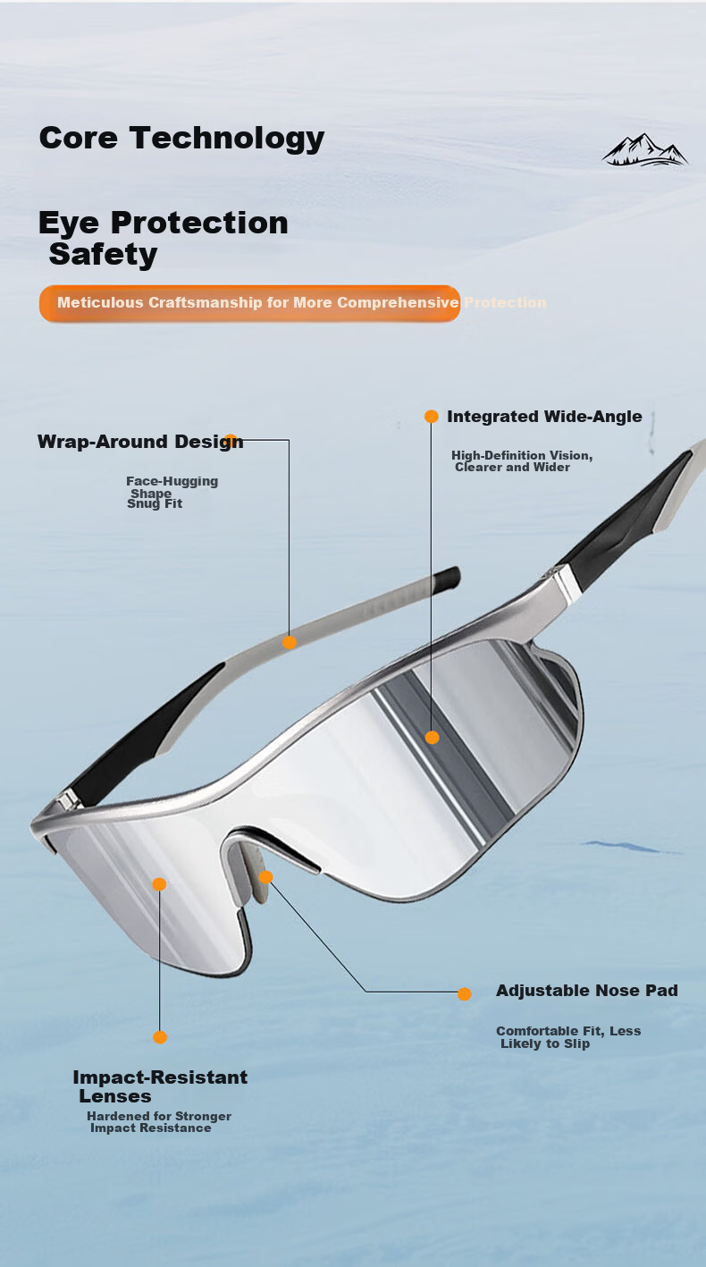 Kaperni Women's Mountain Climbing Goggles UV Protection Outdoor Cycling Sports Sunglasses 520 Gift for Girlfriend 2