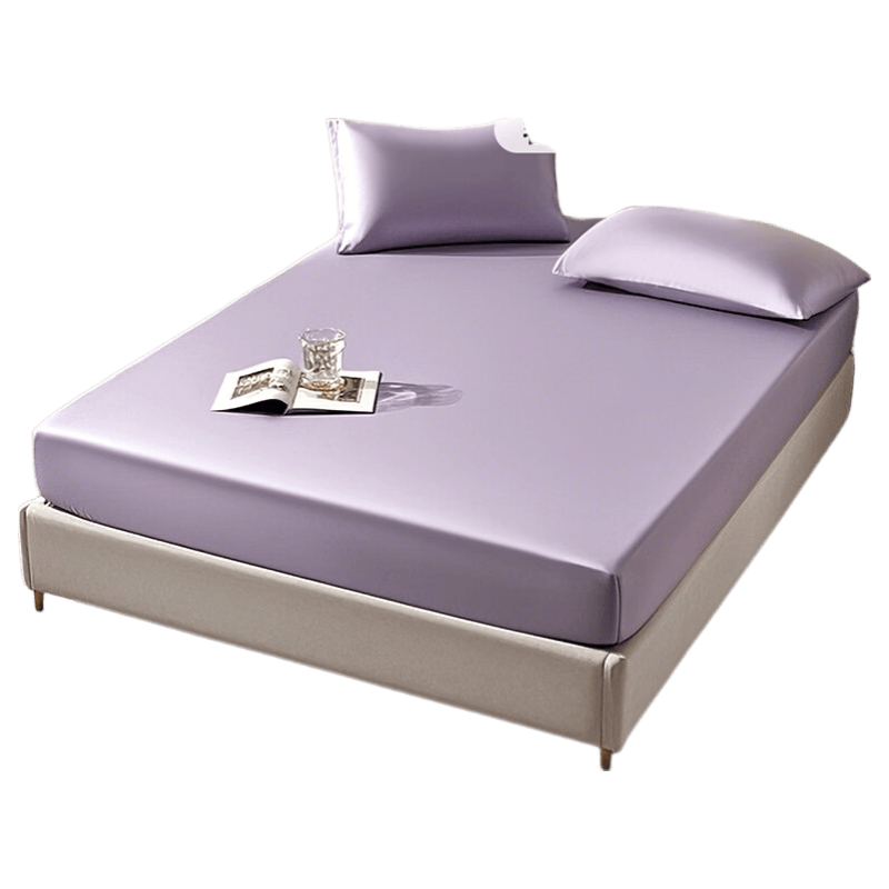 Fuanna 100-Thread Count Long-Staple Cotton Fitted Sheet Single Student Dorm Mattress Protector 120cm Bed