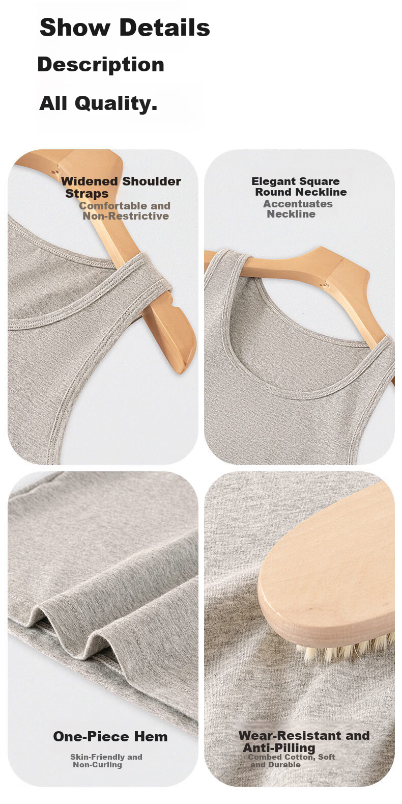 Modal 2-Pack Women's Tank Tops 100% Cotton White Summer Vest Innerwear Outerwear 2XL 14