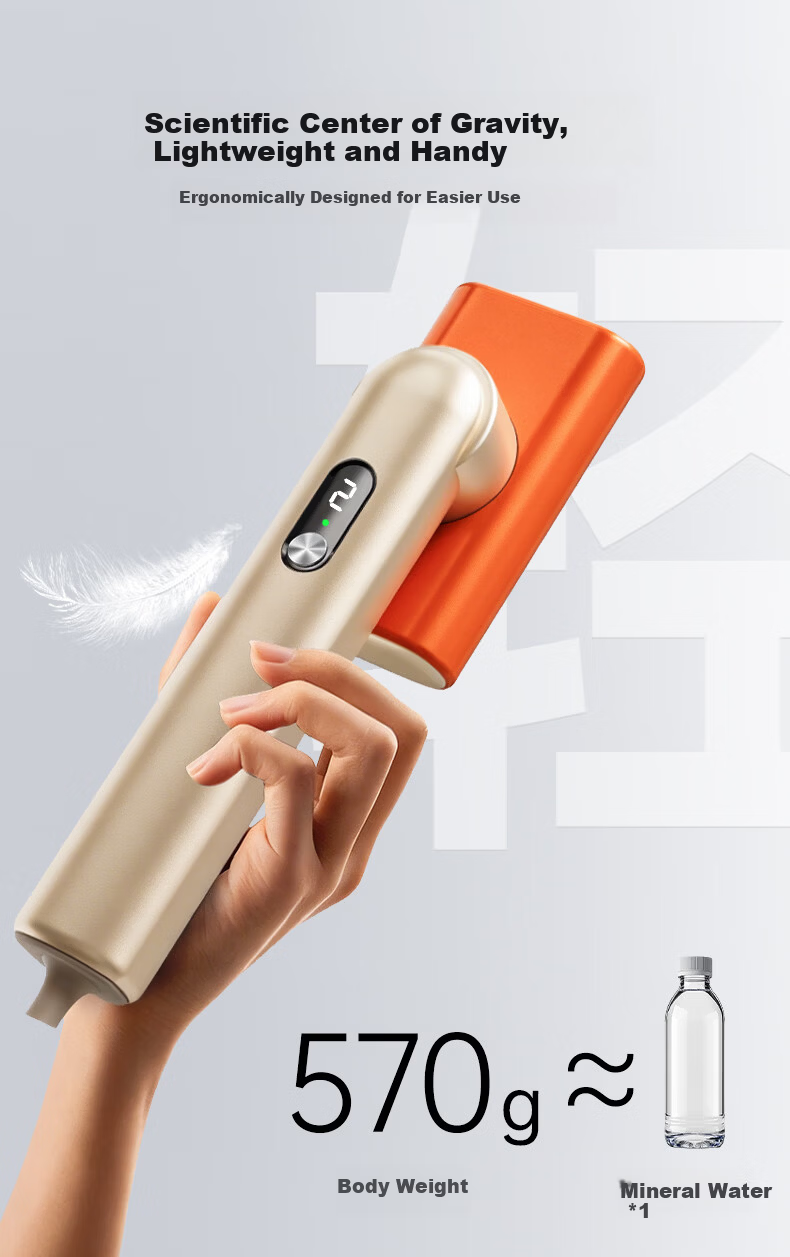LOCK&LOCK Lucky Orange Handheld Garment Steamer Steam Iron Home Small Foldable Portable Travel Three-Layer Boost Electric Iron High Power 2026 New Model 520 Gift 10
