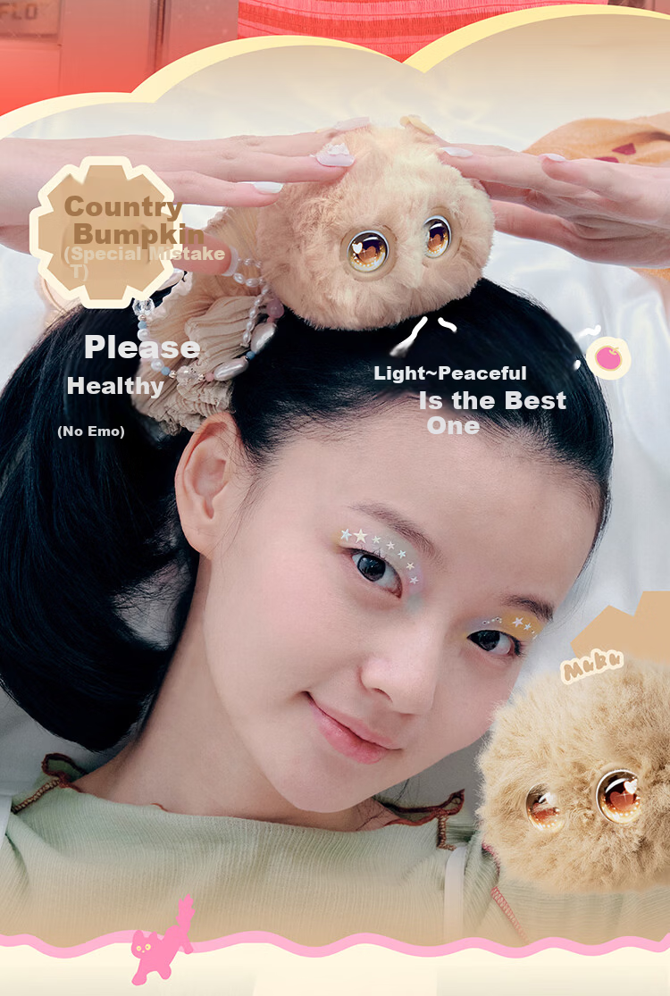 Fuzozo AI Emotional Trend Plush Companion Robot Electronic Pet Portable Five Elements Fire 13