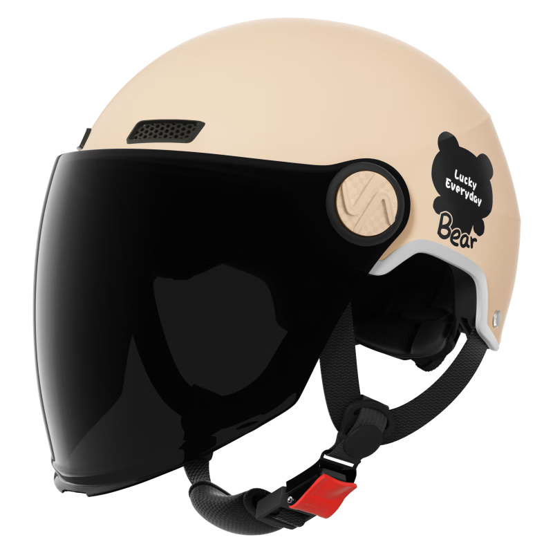 Feige Suprek New National Standard Class A 3C Certified Electric Bike Helmet for Women and Men Motorcycle Full Helmet Half Helmet Four-Season Sun Protection Summer Safety Helmet C06 Mocha Color Sun Pr