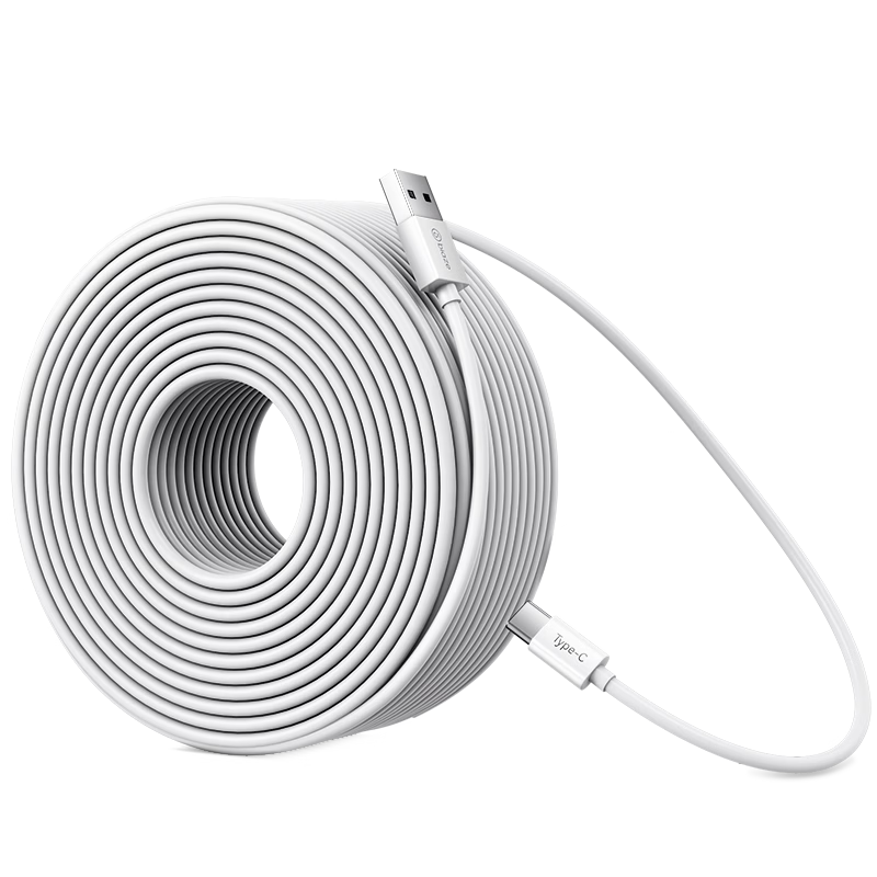 BIAZE Surveillance Camera Power Extension Cable Type-C for Xiaomi 2 PTZ Standard 2K/360/Ezviz Indoor Outdoor 3M Charging Cable