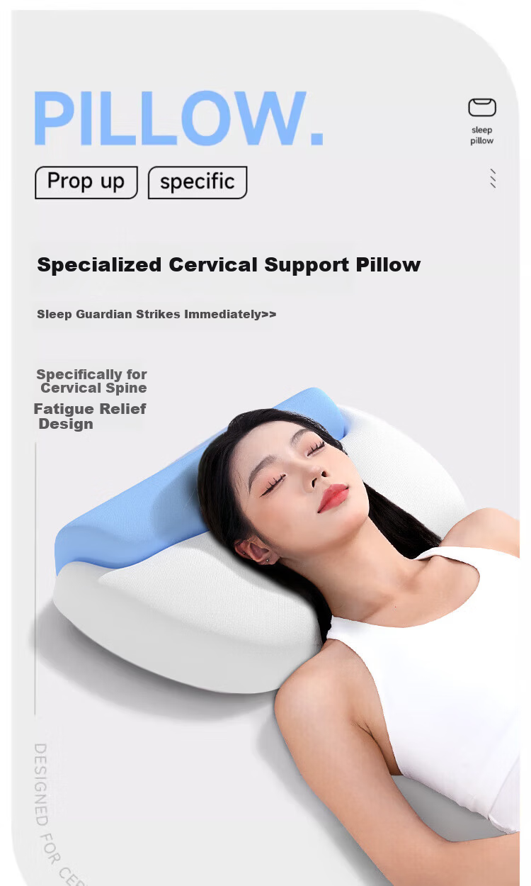 Jingyan Memory Foam Pillow Cervical Support Sleep Aid Slow Rebound Deep Sleep Pillow for Adults 1