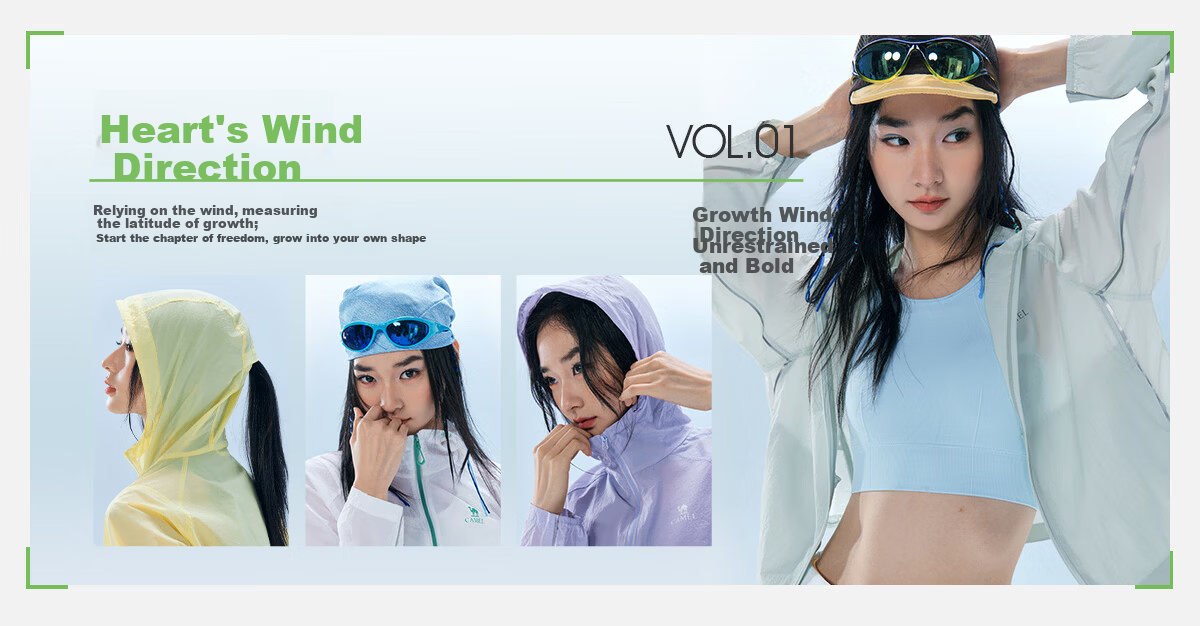 Camel Iceberg Sunscreen Jacket Goddess Edition Short Spring Summer New Outdoor Original Yarn Skin Jacket Women M26BA30013 1