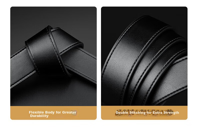 JEEP Men's Genuine Leather Belt 2026 New Pin Buckle Waist Belt High-End Practical Father's Day Gift for Dad 8
