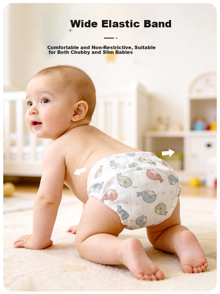 9i9 Baby Potty Training Pants Summer Thin Washable Unisex Mesh Breathable Diaper Underwear Infant Toilet Training 2-Pack Size 110 10