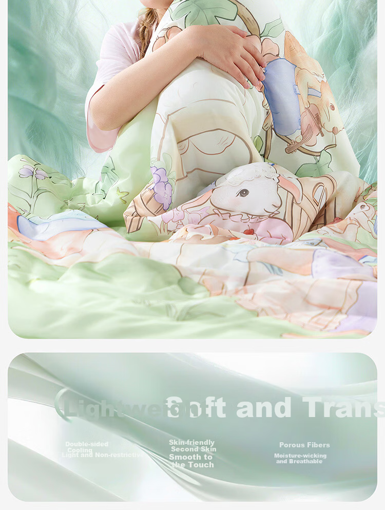 Kidsneed Baby Anti-Kick Sleeping Bag Toddler Spring Summer Anti-Startle Hug Blanket Belly Protection Sleep Sack 150x150cm 4