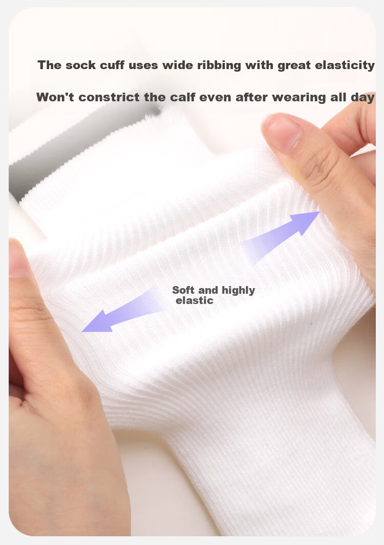 Jiusuiban Children's Long Tube Socks Girls Thin Soft Cotton Feel School Style High Tube Calf Socks Middle School Student Campus Versatile Mid Tube Socks 8